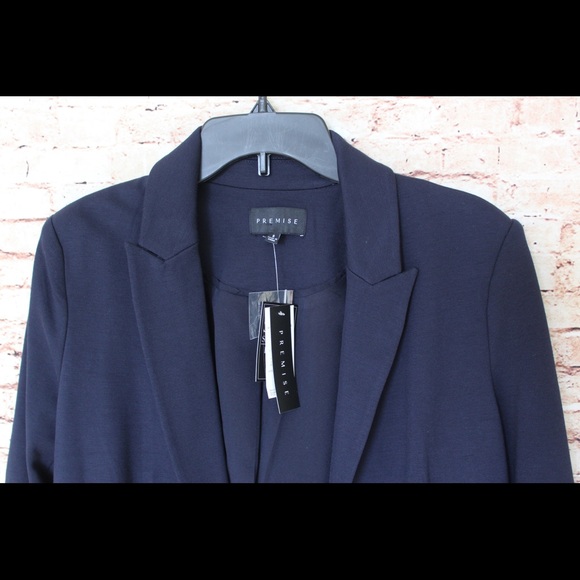 Premise | Cut & Sewn Navy Professional Blazer - Picture 3 of 7